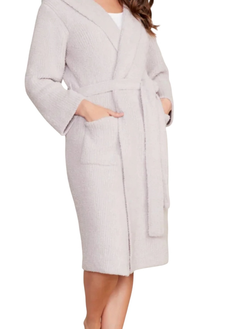 Barefoot Dreams Cozy Chic  Ribbed hooded robe
